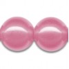 Margele tip perle, D=4mm, 100buc/pachet, roz  - Meyco 104-07