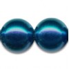 Margele tip perle, D=4mm, 100buc/pachet, albastru inchis - Meyco 104-13