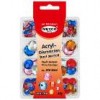 Margele tip diamant, acryl, plate, culori asortate, D=6-18mm, 30g, 230buc Meyco 132-06