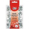 Margele tip diamant, acryl, plate, cristal, D=6-18mm, 30g, 230buc Meyco 132-07