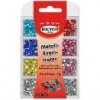 Margele metal plate pentru lipire la cald, asortate, 17g Meyco 132-40