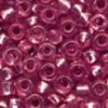 Mini-Margele tubulare sticla, D2mm, 20g/pac, roz invechit cu reflexe argintii, Meyco 202-59