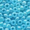 Mini-Margele tubulare sticla, D2mm, 20g/pac, albastru deschis perlat, Meyco 202-74