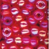 Margele tubulare sticla, D2,5mm, 20g/cut, rosu sidefat, Meyco 521-79