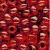 Margele tubulare sticla, D2,5mm, 20g/cut, rosu, Meyco 521-84