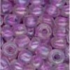 Margele tubulare sticla, D2,5mm, 20g/cut, mov deschis sidefat, Meyco 521-90