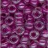Margele tubulare sticla, D2,5mm, 20g/cut, lila cu insertii, Meyco 521-91