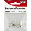 Ace brosa, 20mm, argintiu - 8buc/pachet - Meyco 61386
