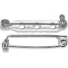 Ace brosa, 25mm, argintiu - 6buc/pachet - Meyco 61387