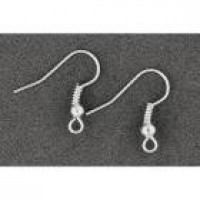 Accesorii cercei - carlig ureche, argintiu, 10buc/pachet - Meyco 61406