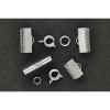 Accesorii prindere snur/panglica, latime 10,12,15mm, argintiu, 3 set/pachet - Meyco 61420