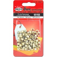 Capse nituire, D=5mm, auriu, 100 buc/cut,  Meyco 66897