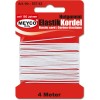 Snur elastic, 4m, alb, Meyco 937-43